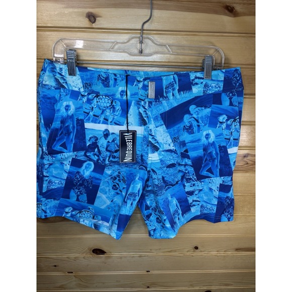 NEW Vilebrequin Medium Men's Swim Trunks Flat Belt Short Luxury Resort Vacation - Picture 1 of 7